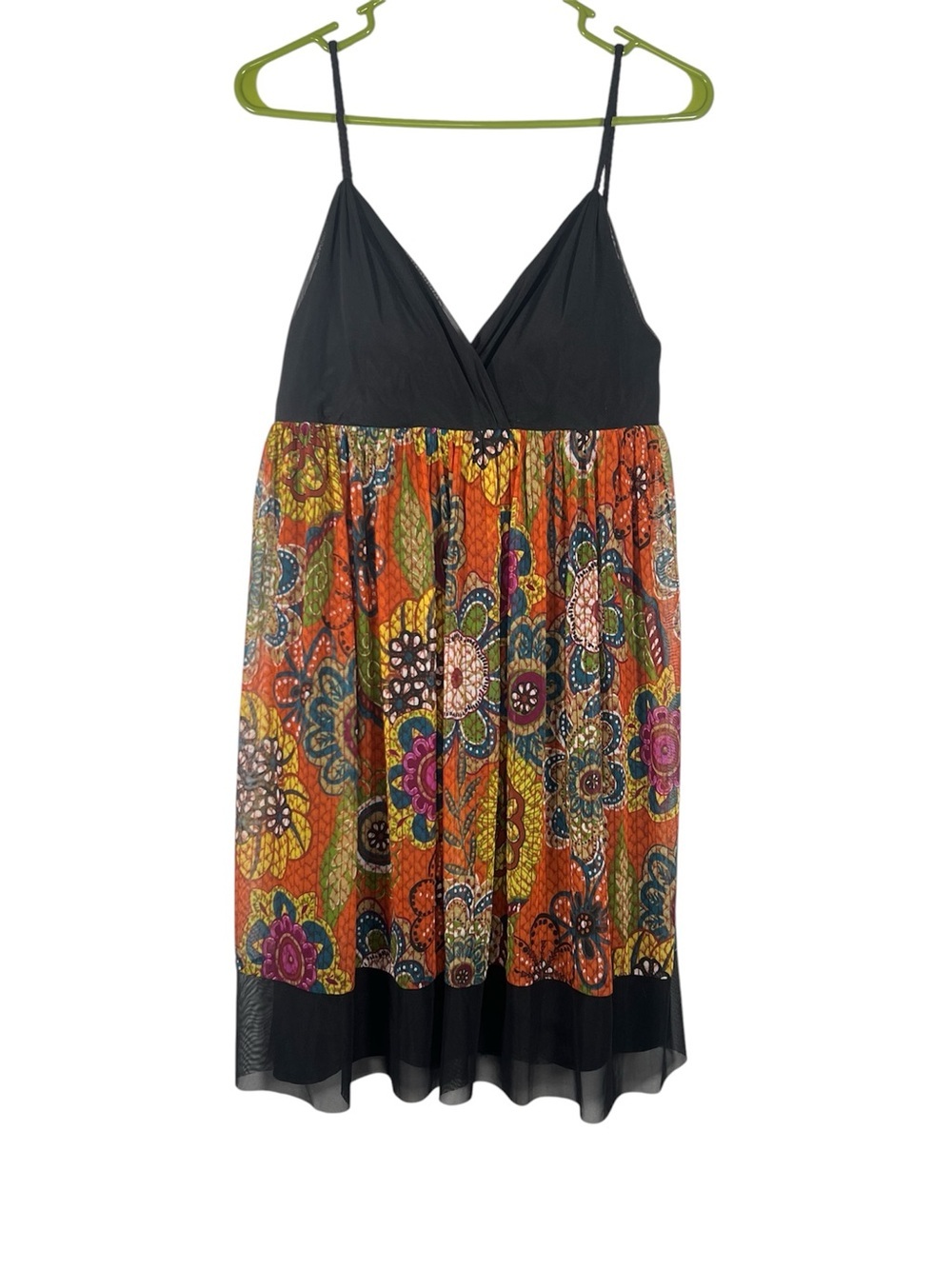 Cato Boho Floral Layered Mesh Mini Dress 10